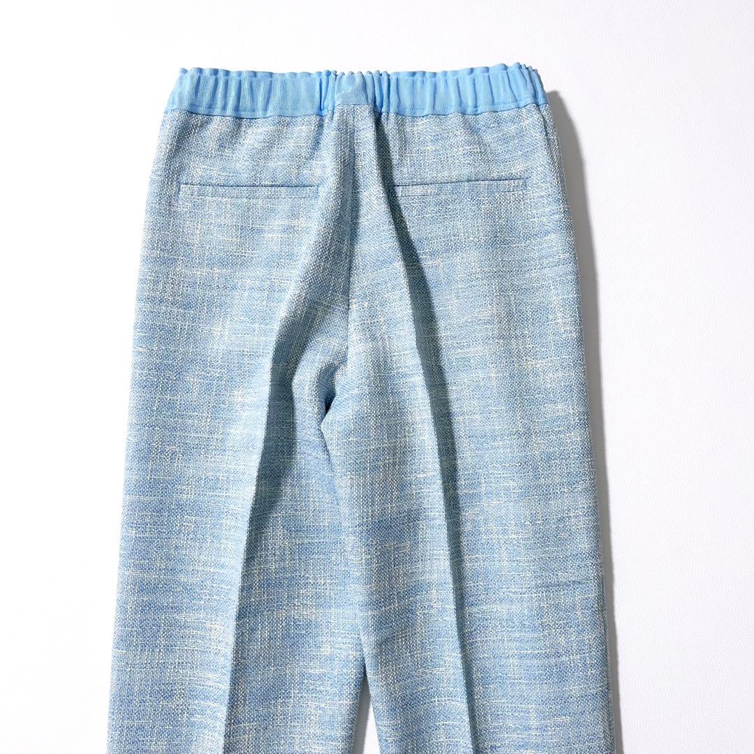 3175y美品 ドゥロワー 24SSナナコギャザーコットンツイードパンツ 春色♡