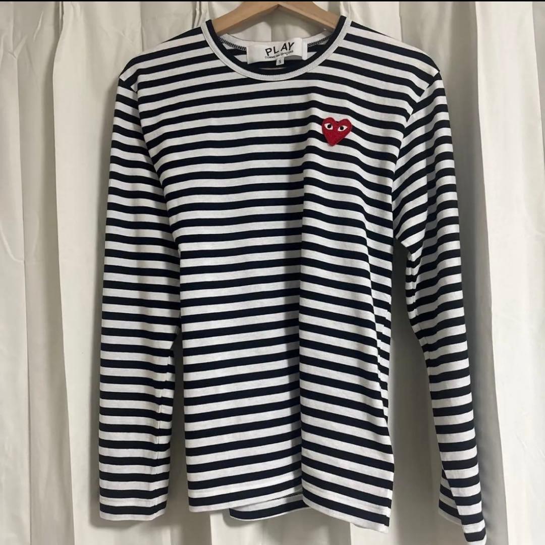 PLAY COMME des GARCONS ボーダー 長袖 カットソーSサイズ