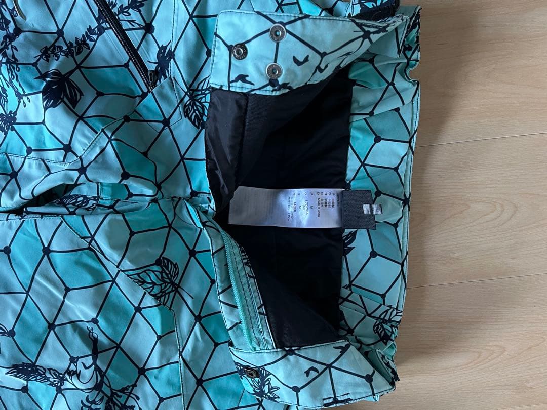 美品 ミズノ デモモデル スキーウェア上下セット メンズ Mサイズ ブルー