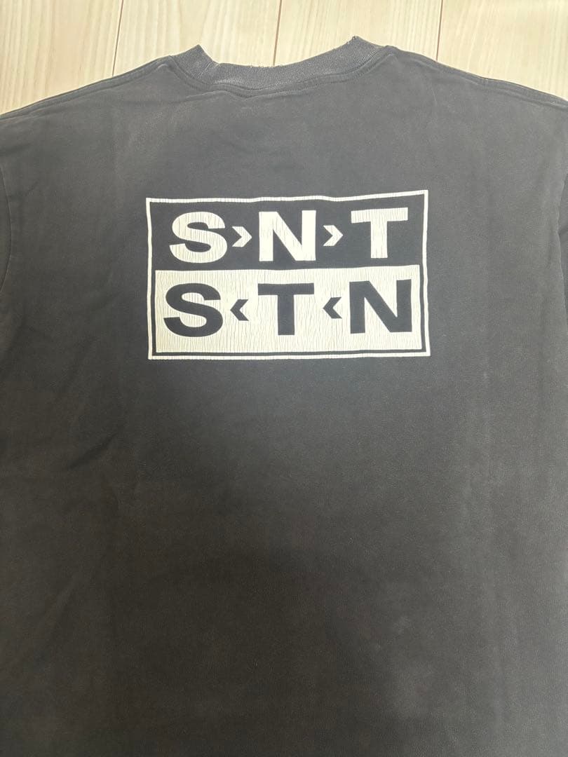 （1点のみ入荷！）セントマイケル SAINT ロンT ブラック 古着 Ｌサイズ