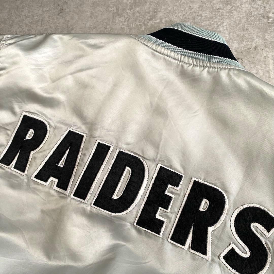 80s 90s STARTER RAIDERS スタジャン USA製 シルバー