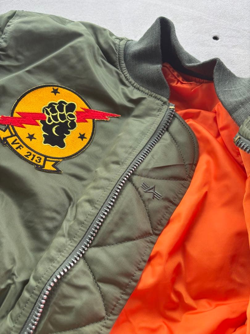 【新品未使用】TOP GUN MA-1 ジャケット オリーブグリーン アルファ社