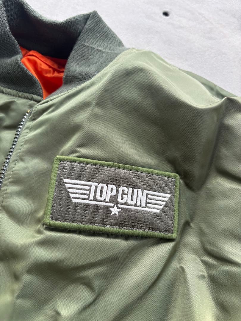 【新品未使用】TOP GUN MA-1 ジャケット オリーブグリーン アルファ社