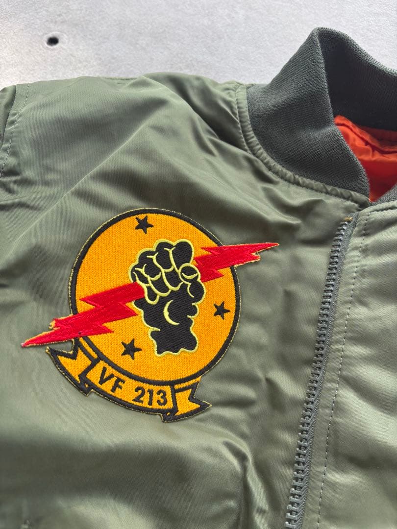 【新品未使用】TOP GUN MA-1 ジャケット オリーブグリーン アルファ社