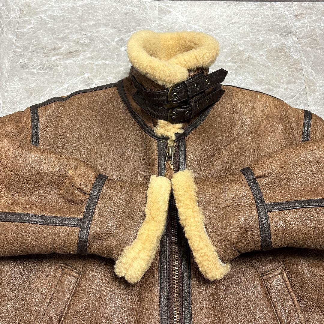 名作 B3 Flight Jacket SubUrban ムートンジャケット L