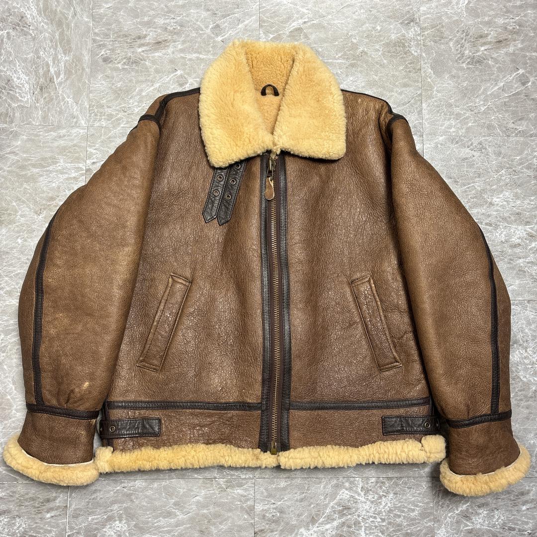 名作 B3 Flight Jacket SubUrban ムートンジャケット L