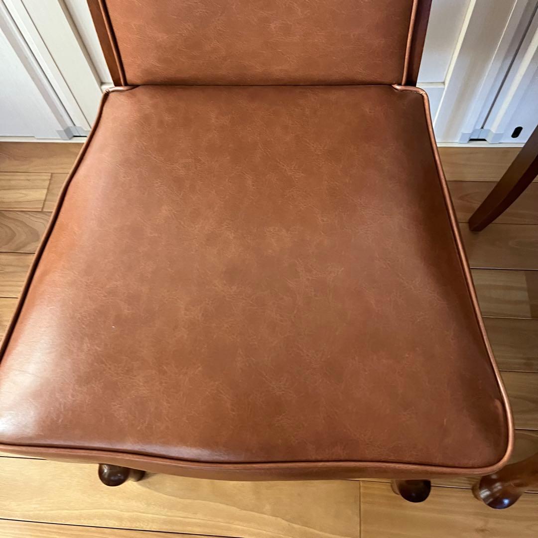 マルニ木工 ベルサイユ チェア 猫脚 鋲打ち ダイニングチェア 2脚セット