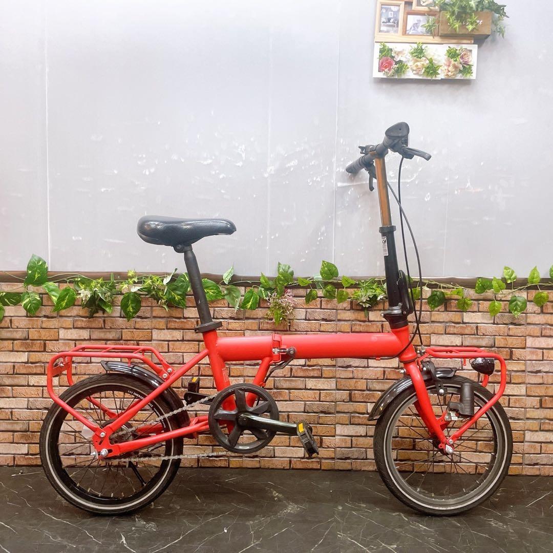 【29】折りたたみ自転車 折車 Emergency bike レッド