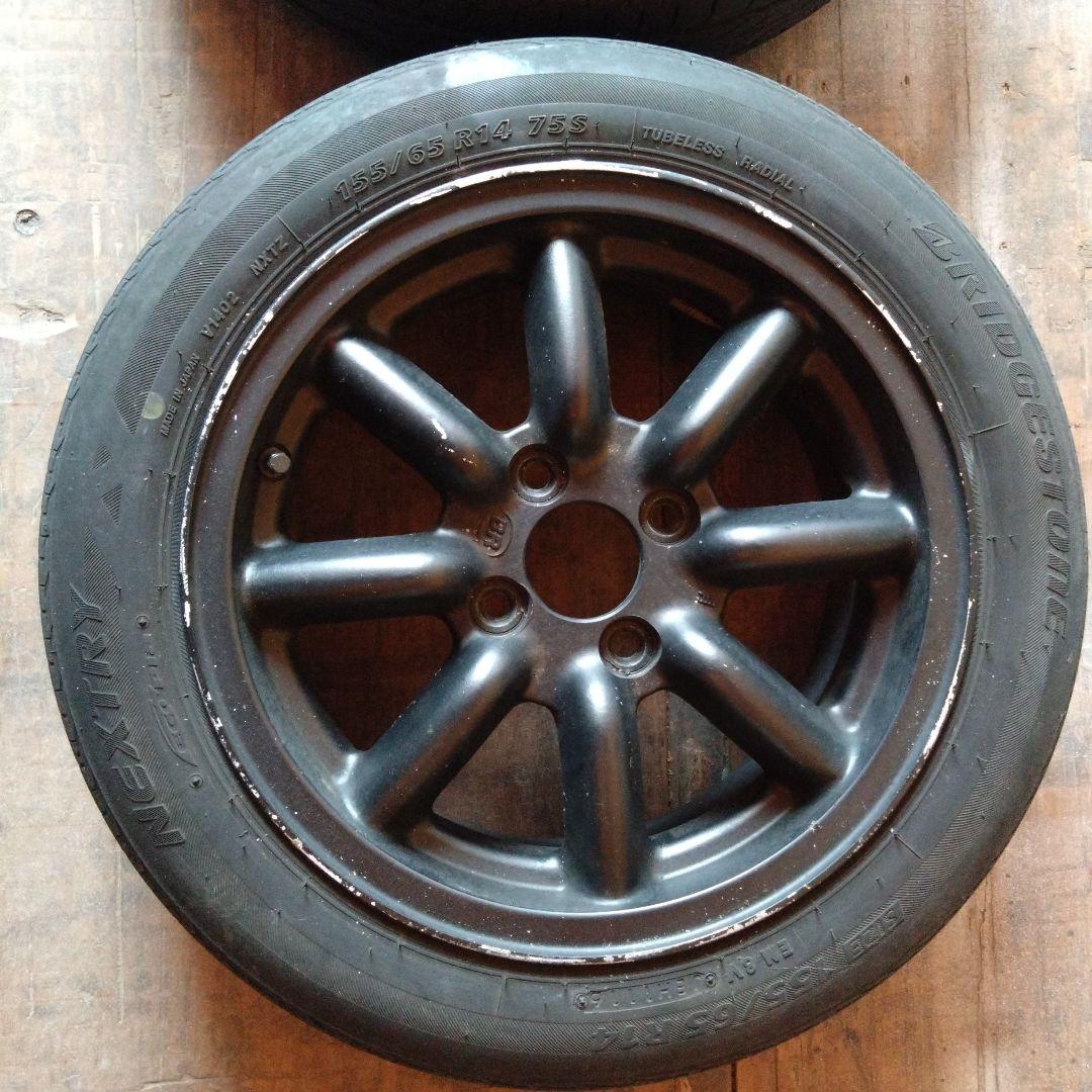 14インチ ブリヂストン ネクタイヤ ホイールセット