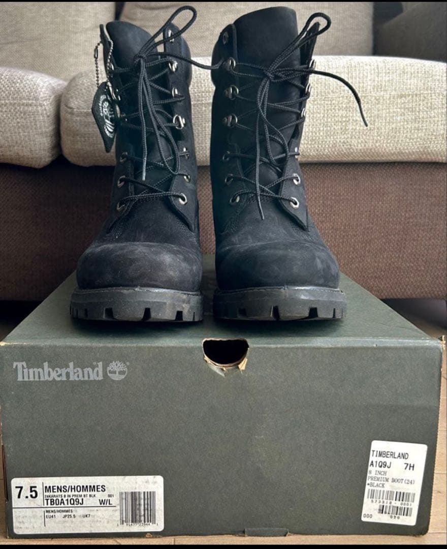 【チキータ】ウォータープルーフブーツ プレミアムブラック25.5cm