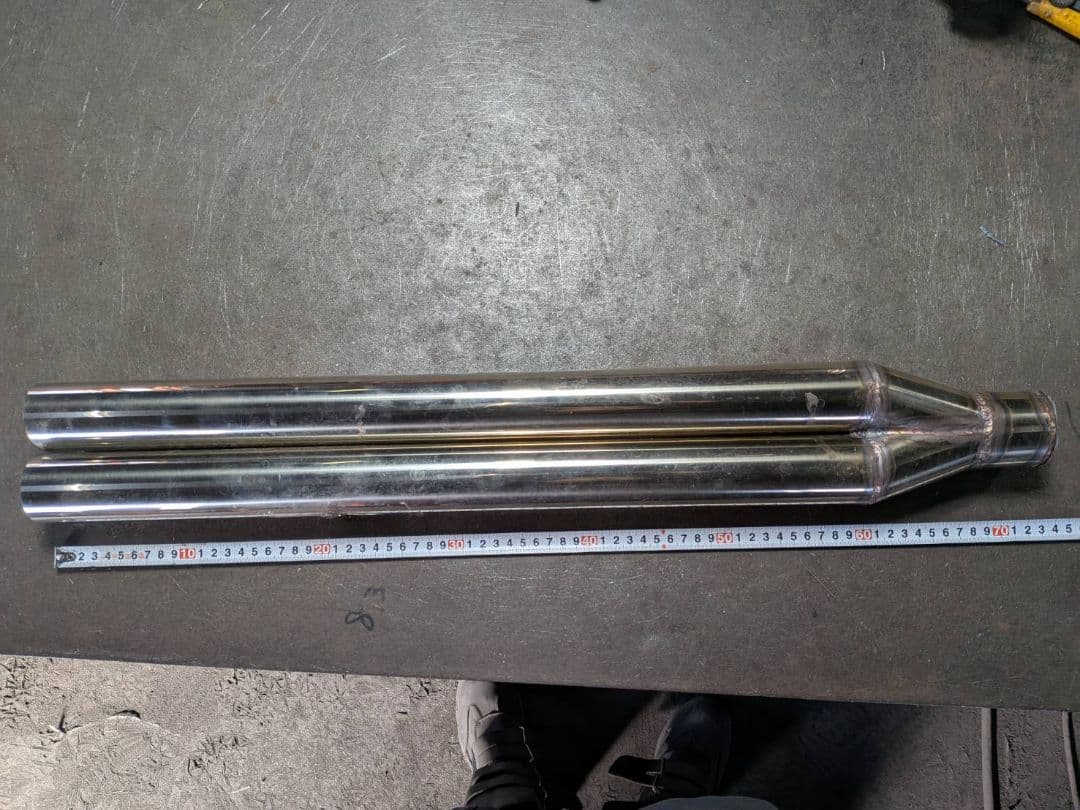 ステンレスデュアルマフラー　汎用