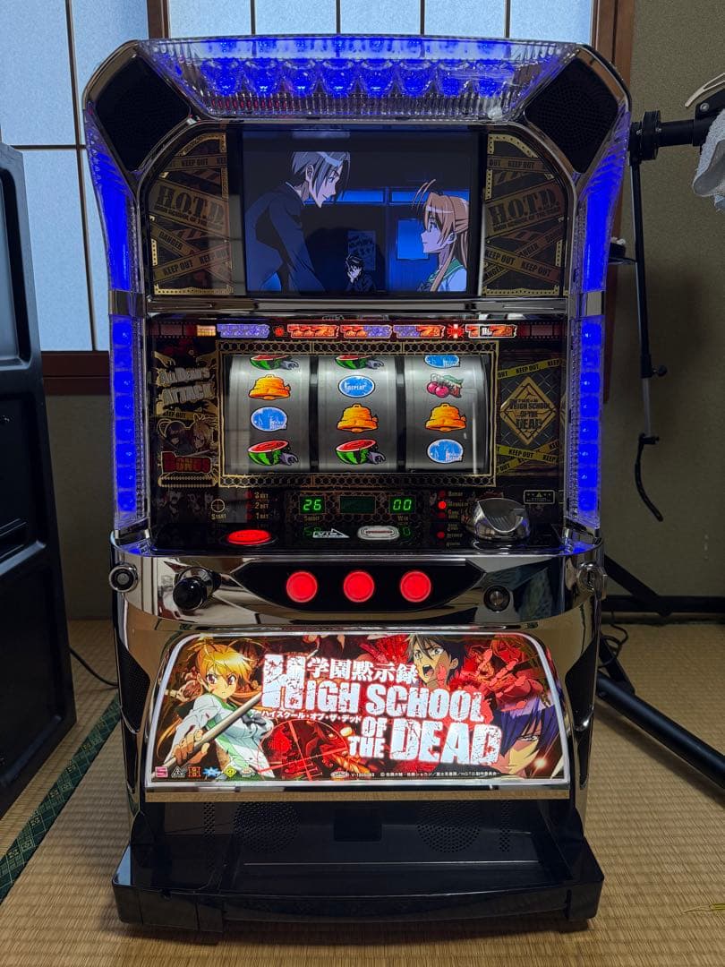 スロット 実機 学園黙示録 HIGH SCHOOL OF THE DEAD