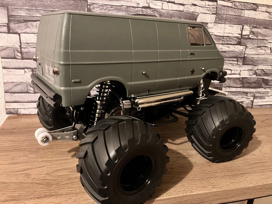 TAMIYA ランチボックス　遊び心ミリタリー風　CW-01シャーシ