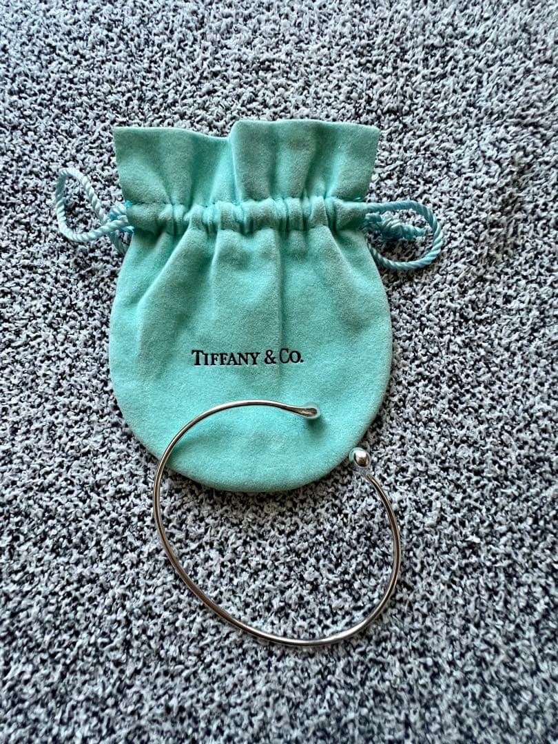 ティファニー　エルサプレッティ　ダブルティアドロップ　ブレスレット　バングル