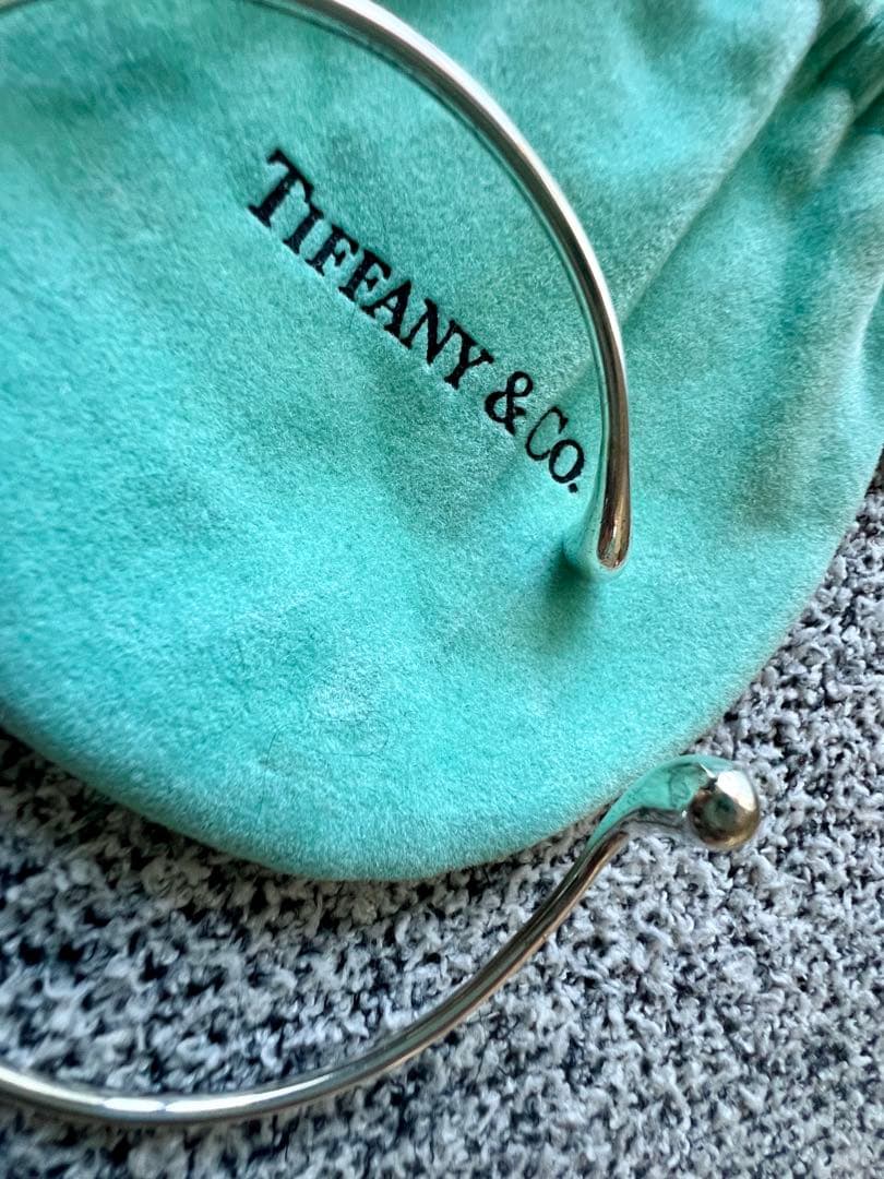 ティファニー　エルサプレッティ　ダブルティアドロップ　ブレスレット　バングル