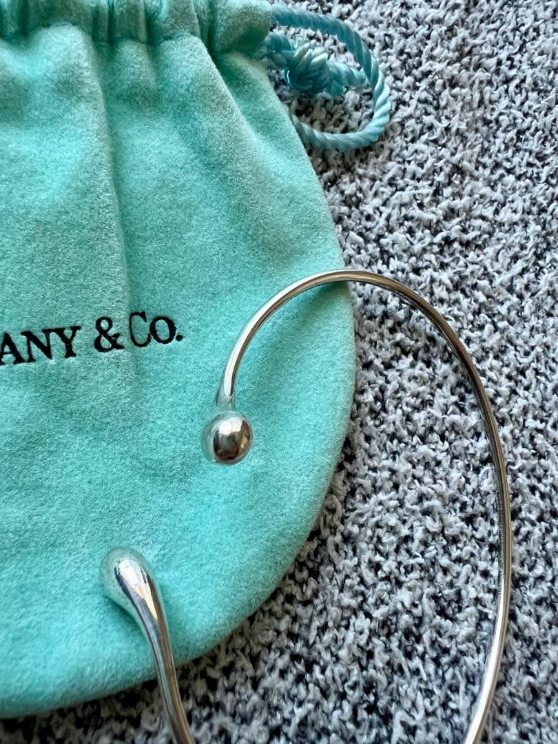 ティファニー　エルサプレッティ　ダブルティアドロップ　ブレスレット　バングル