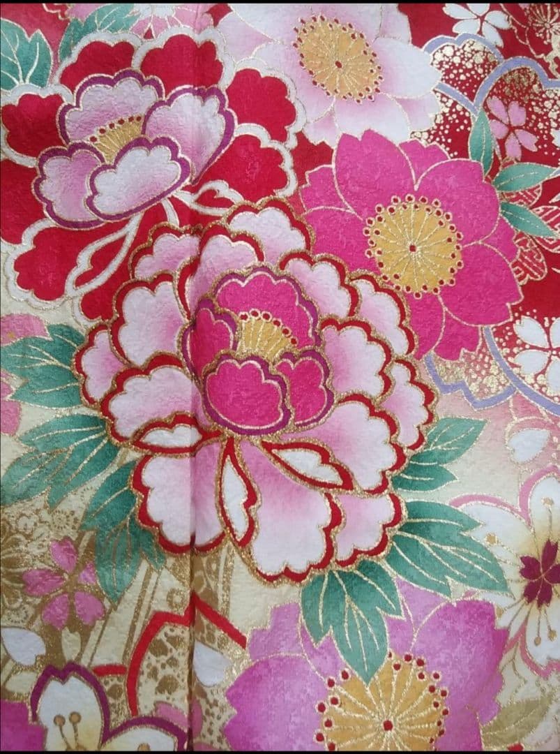 赤色正絹振袖フルセット