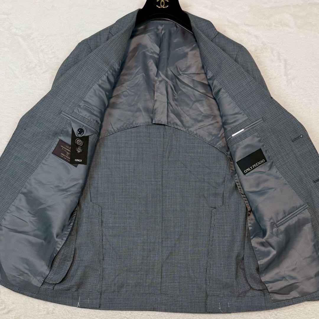 新品 Lサイズ カノニコ ONLY PREMIO スーツ セットアップ 千鳥