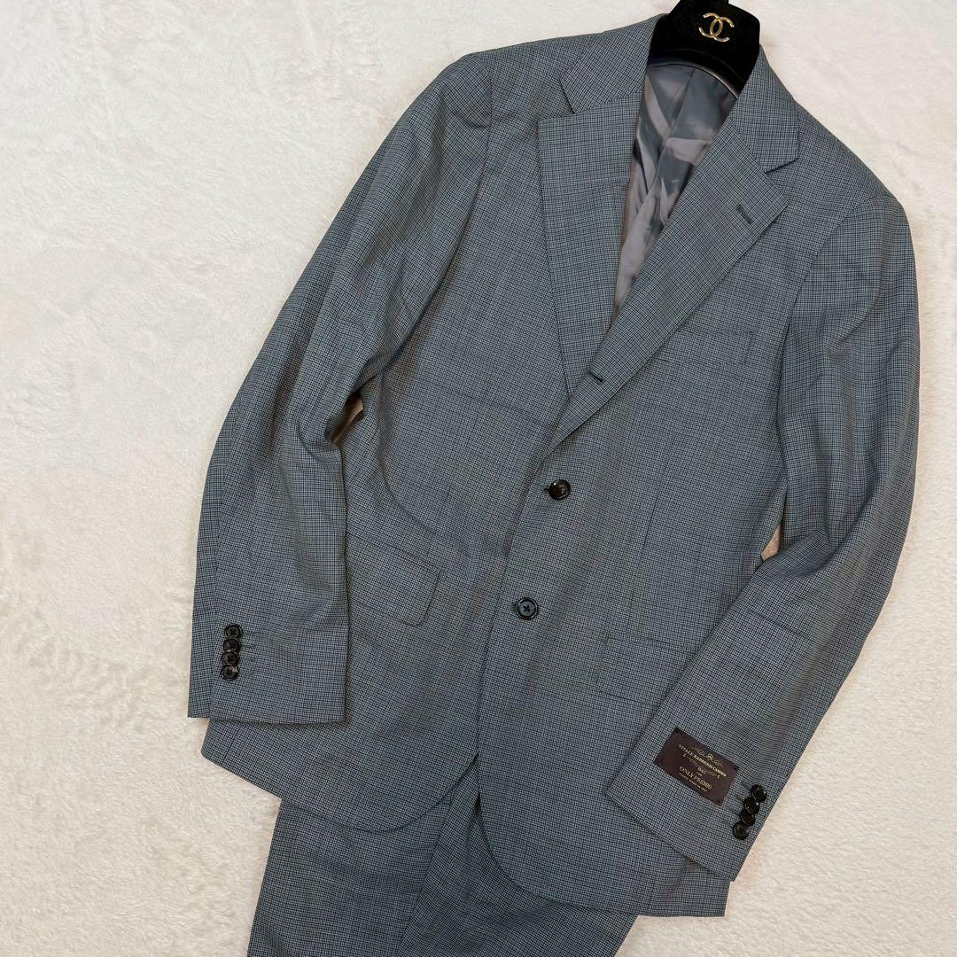 新品 Lサイズ カノニコ ONLY PREMIO スーツ セットアップ 千鳥