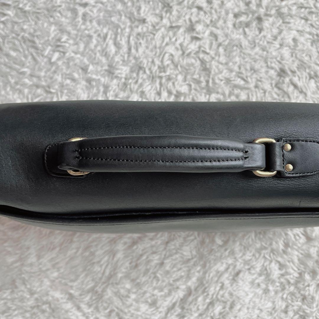 オールドコーチ USA製 ショルダーバッグ ブリーフバッグ ターンロック 黒