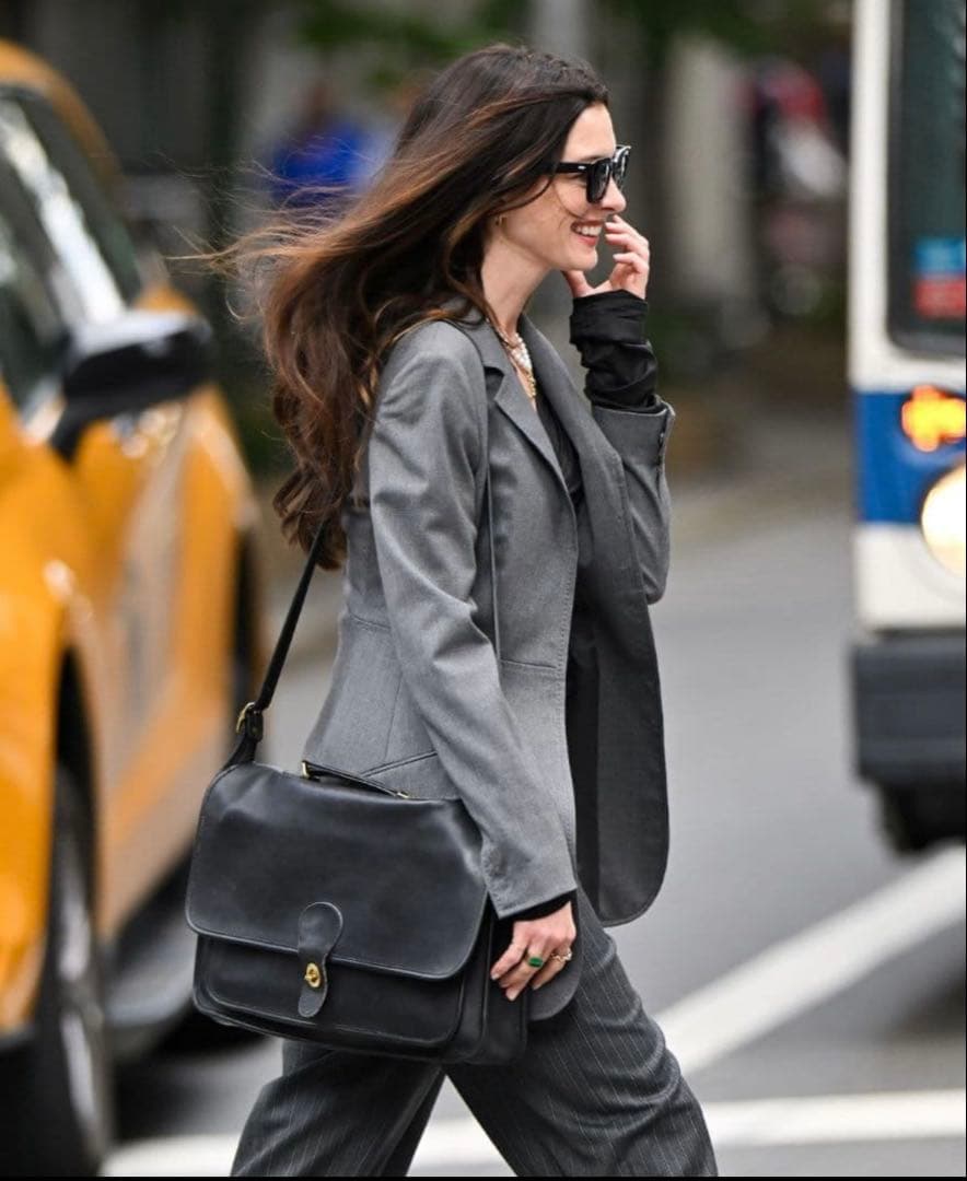 オールドコーチ USA製 ショルダーバッグ ブリーフバッグ ターンロック 黒