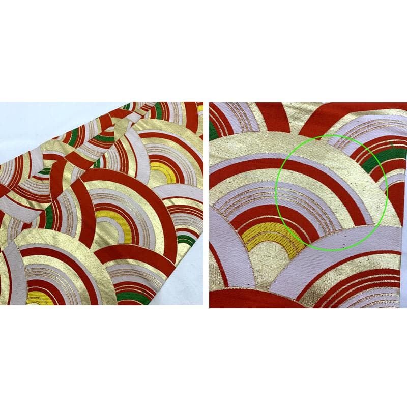 506ag80■七五三 節句 七歳 八歳 付き添いコーデ 着物&丸帯■良好