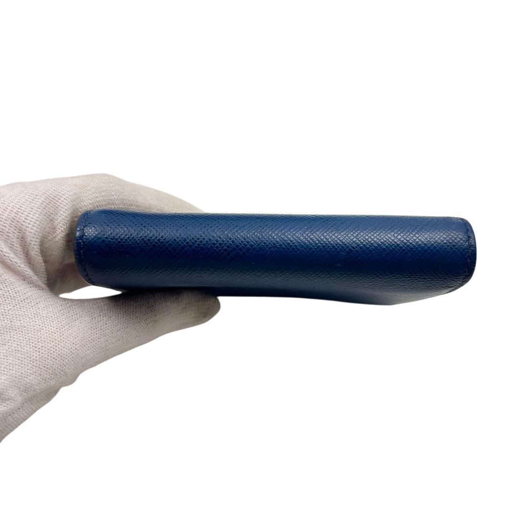 専用 PRADA ネイビー サフィアーノ レディース 折り財布 8053.