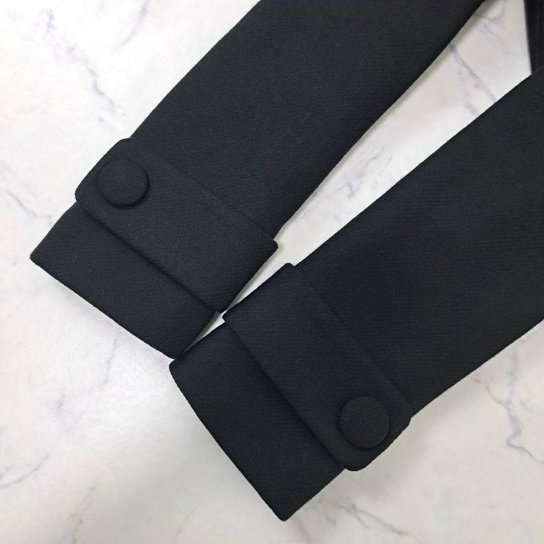 美品★ MONCLER モンクレール ノーカラー ウール コート ジャケット 黒