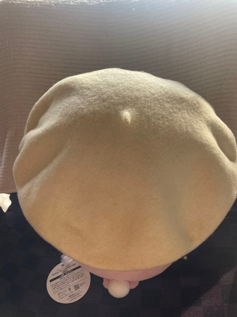 シャネル　ビニールカメリア　ベレー帽　ヴィンテージ　レア