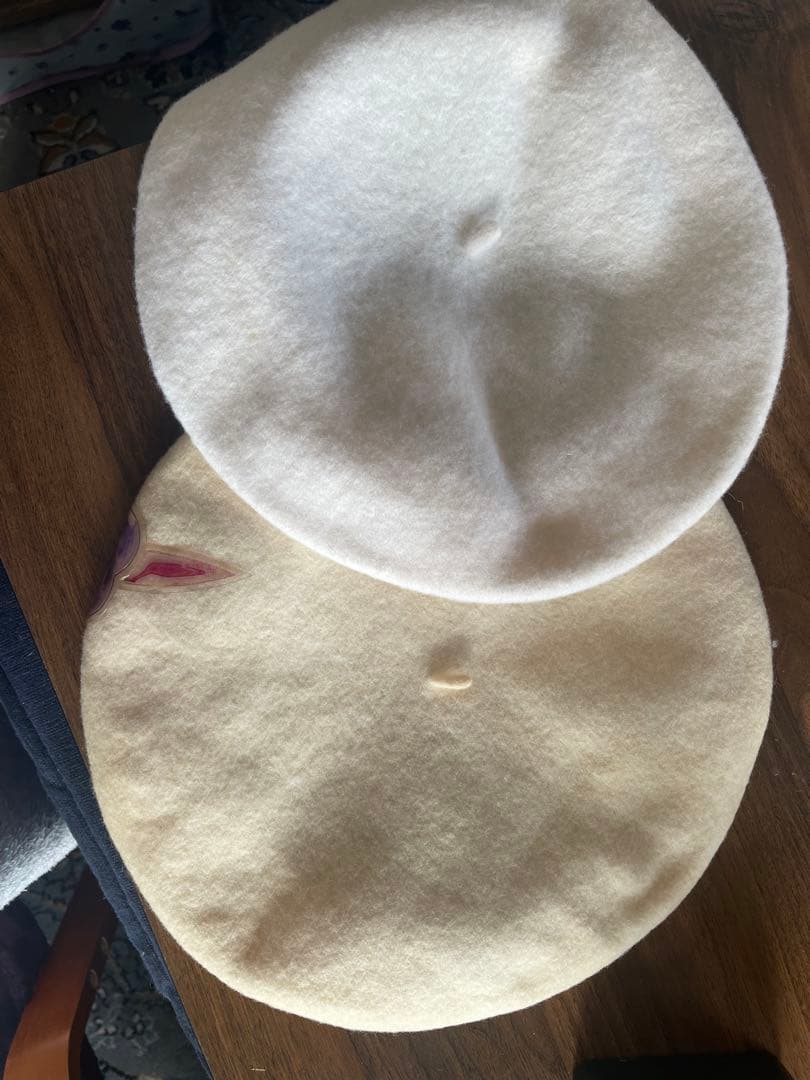 シャネル　ビニールカメリア　ベレー帽　ヴィンテージ　レア