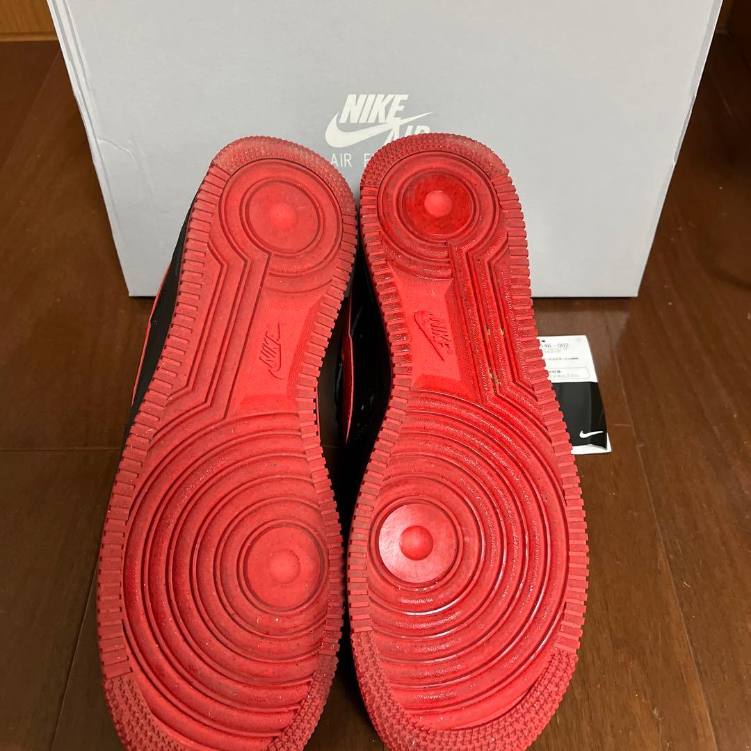 NIKE エアフォース1'07 ブラック✖️レッド