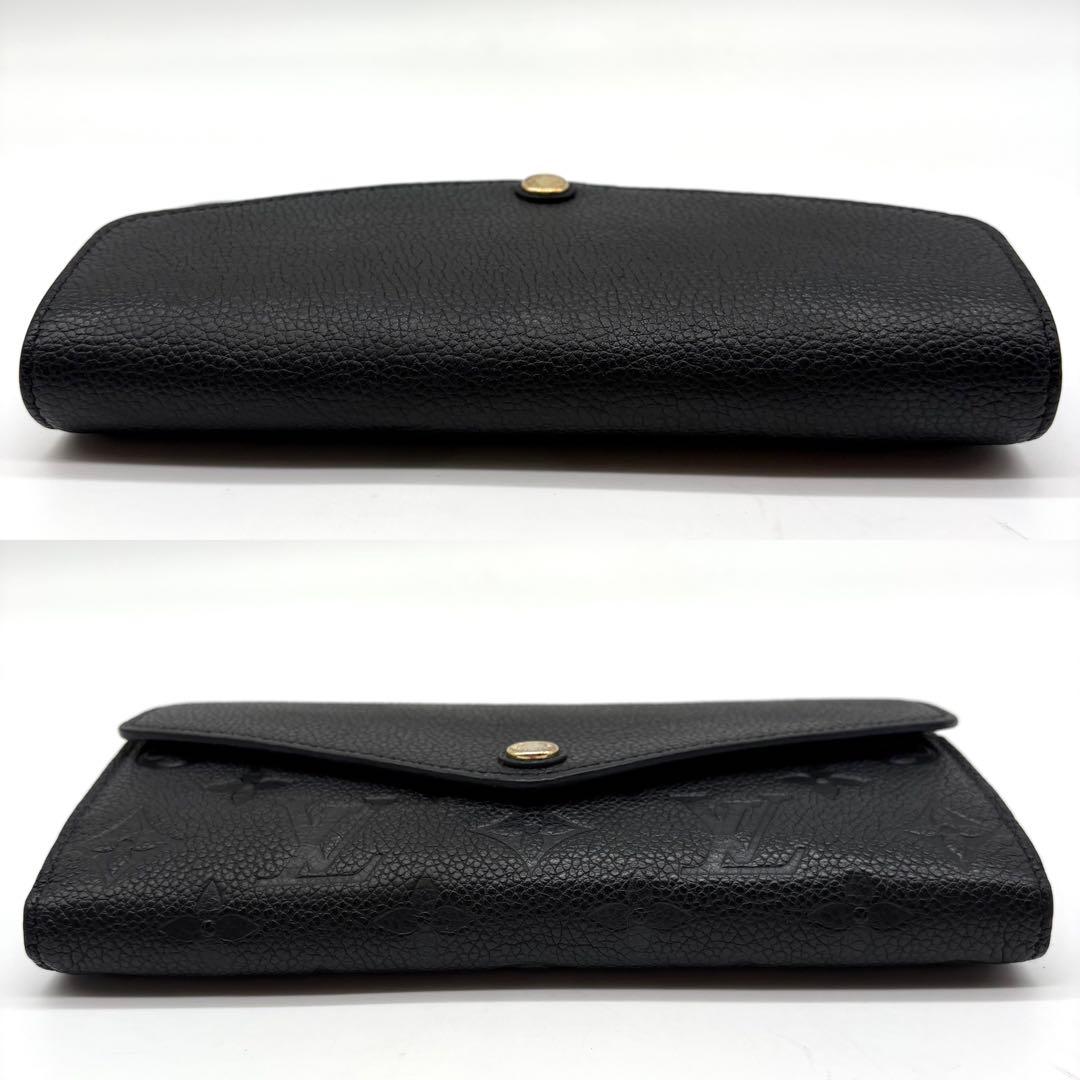【極美品】ルイヴィトン アンプラント ポルトフォイユサラ 黒 長財布 ブラック
