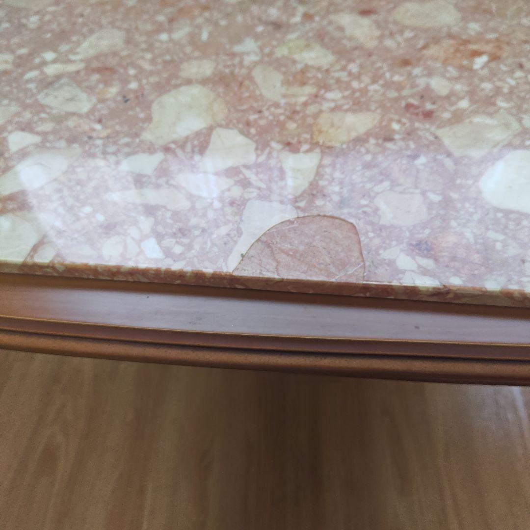 イタリア製 大理石テーブル 天然石 猫足 センターテーブル ローテーブル 長方形