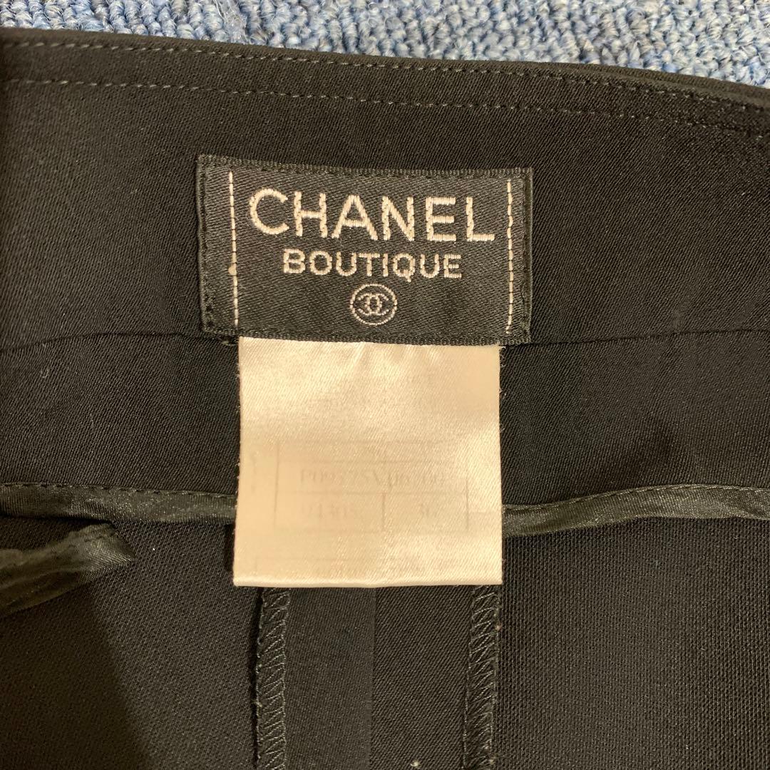 CHANEL シャネル パンツ ポリエステル ブラック P09775V06200