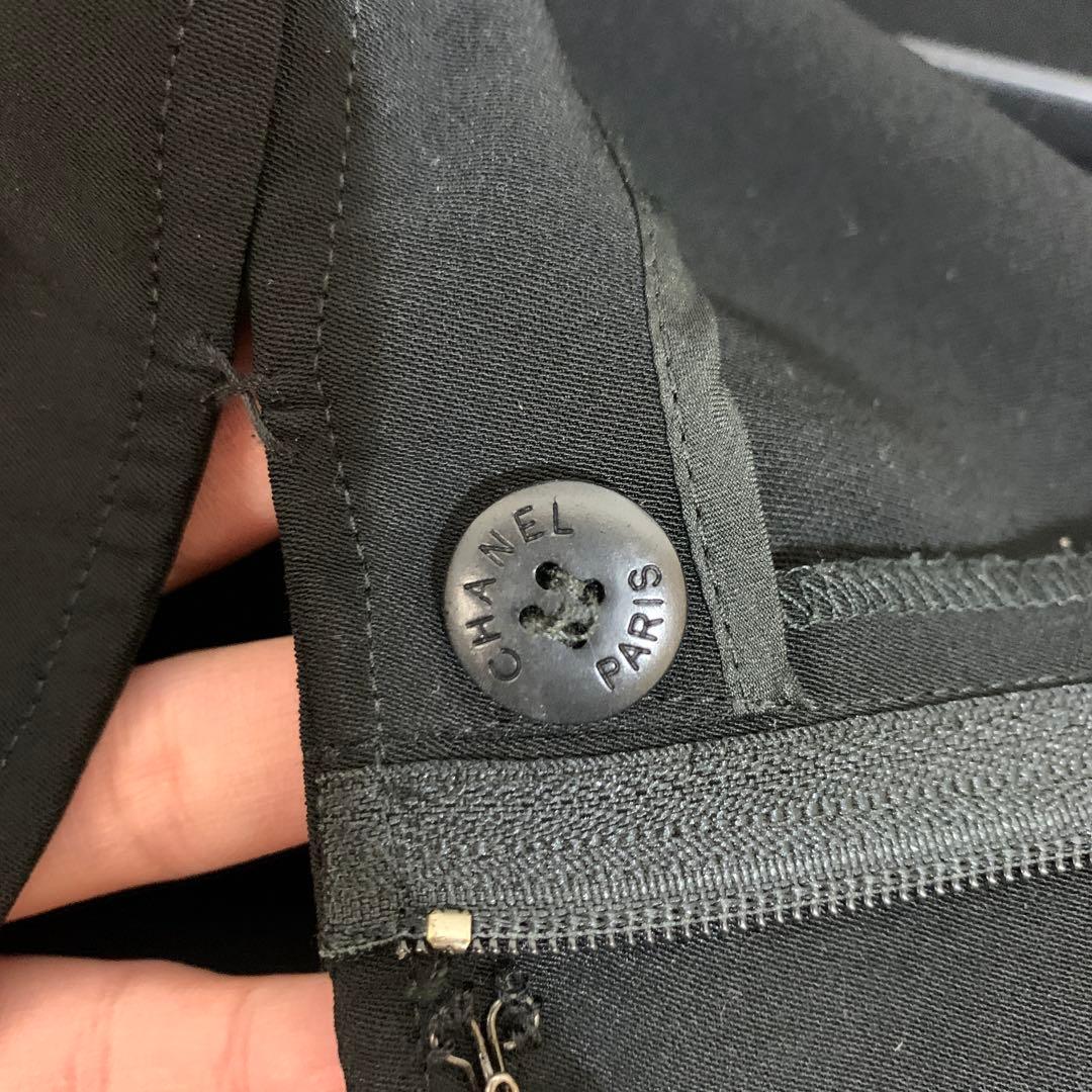 CHANEL シャネル パンツ ポリエステル ブラック P09775V06200