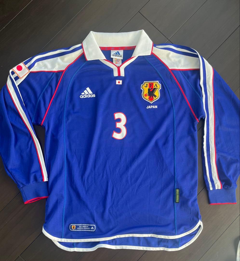 【美品】2001年　日本代表　松田直樹　選手仕様ユニフォーム　サイズO 長袖