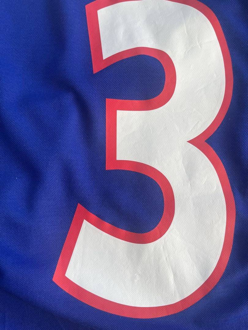 【美品】2001年　日本代表　松田直樹　選手仕様ユニフォーム　サイズO 長袖