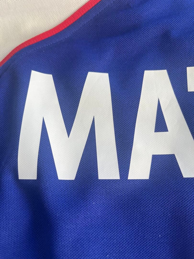 【美品】2001年　日本代表　松田直樹　選手仕様ユニフォーム　サイズO 長袖