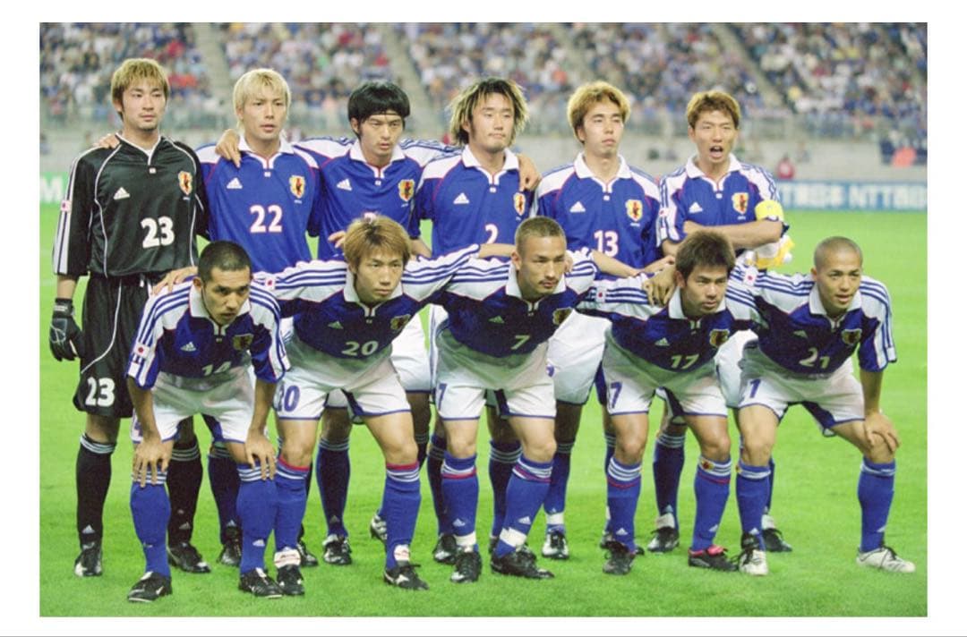 【美品】2001年　日本代表　松田直樹　選手仕様ユニフォーム　サイズO 長袖