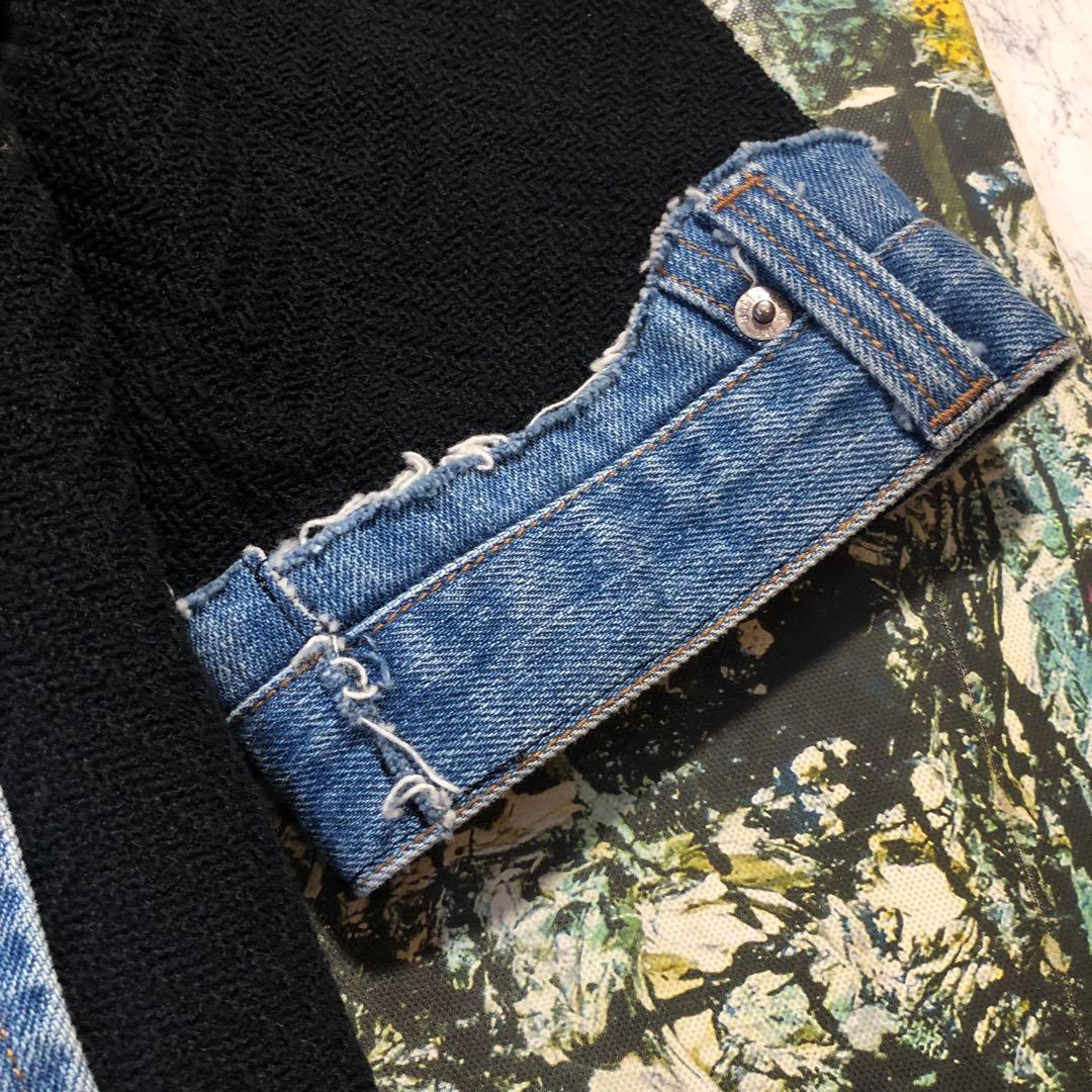 【美品】ユキトリイ-YUKI TORII-ツイードデニムジャケット サイズL