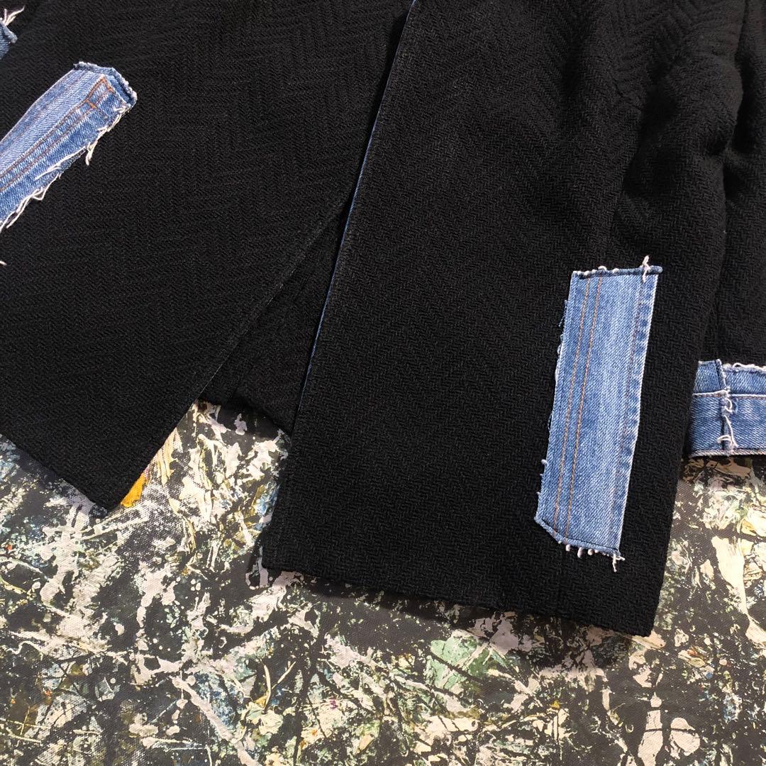 【美品】ユキトリイ-YUKI TORII-ツイードデニムジャケット サイズL