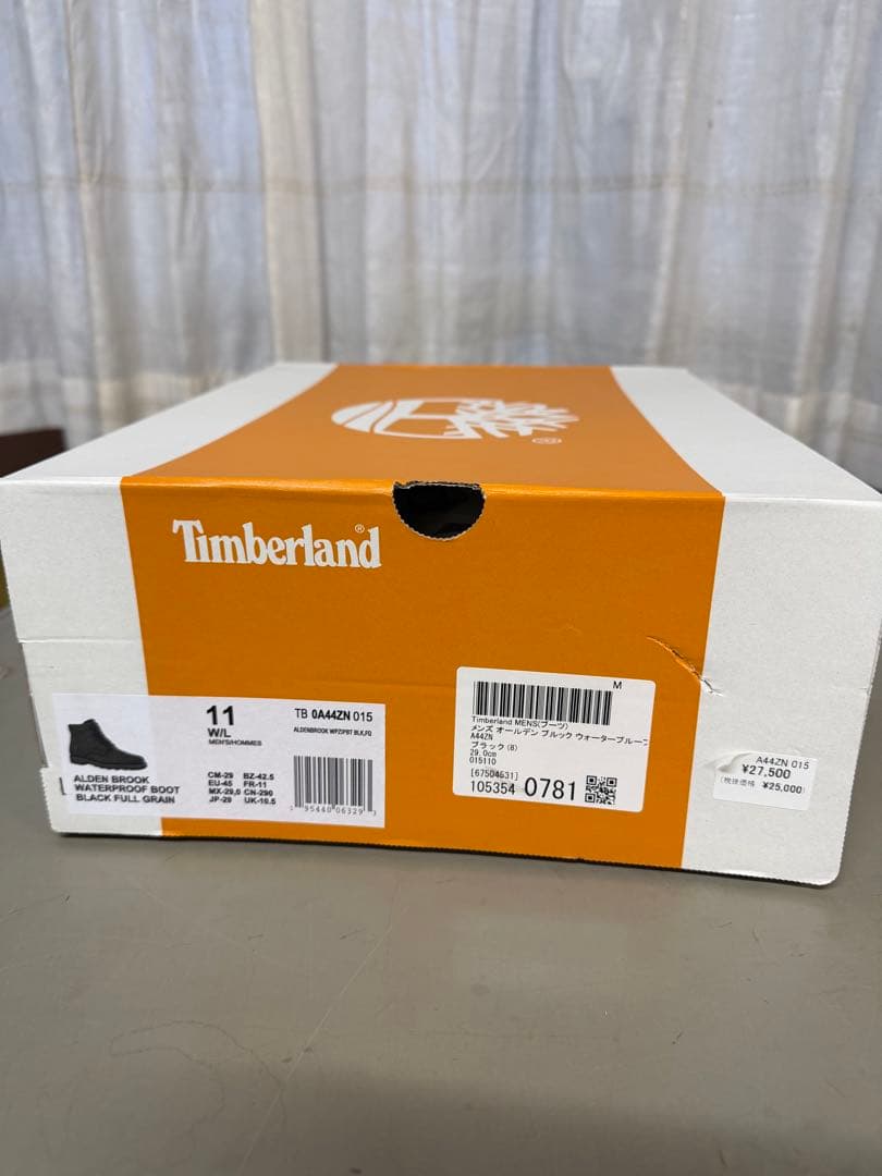 timberland オールデンブルックウォータープルーフ　29cm
