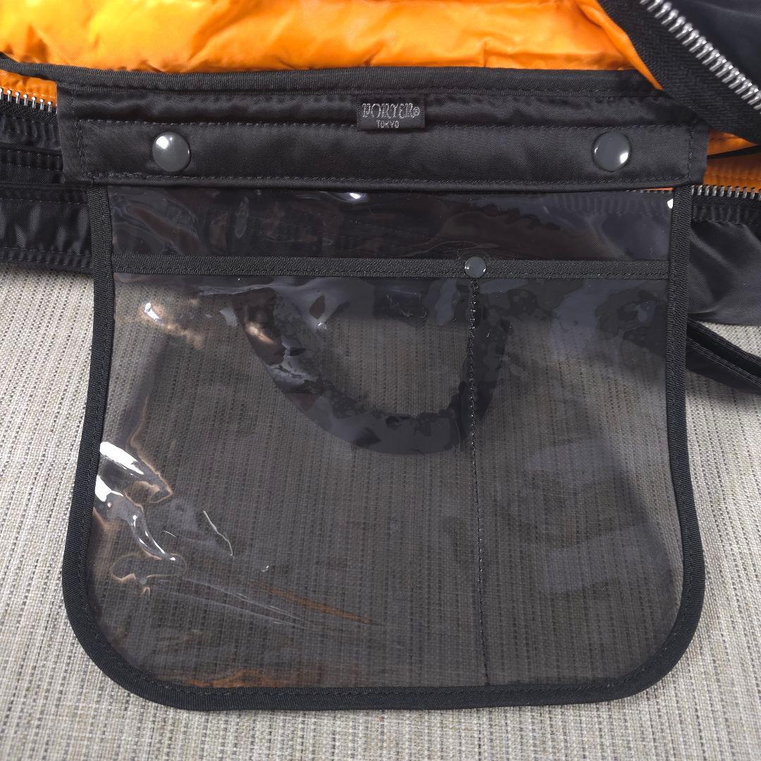 超美品　PORTER　ポーター　2way　タンカー　ショルダーバッグ　底板付き