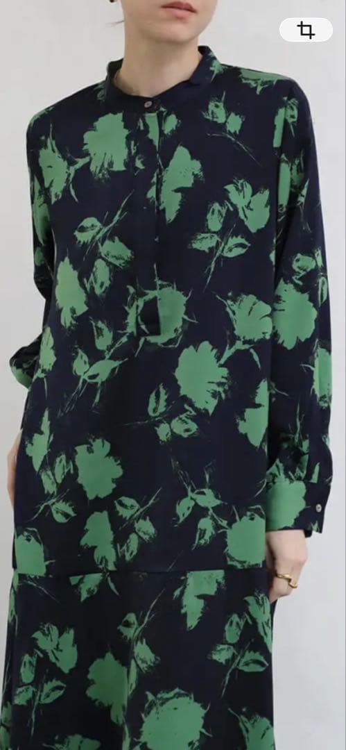 ヤマダヤ Aga フラワーモチーフプリントワンピース