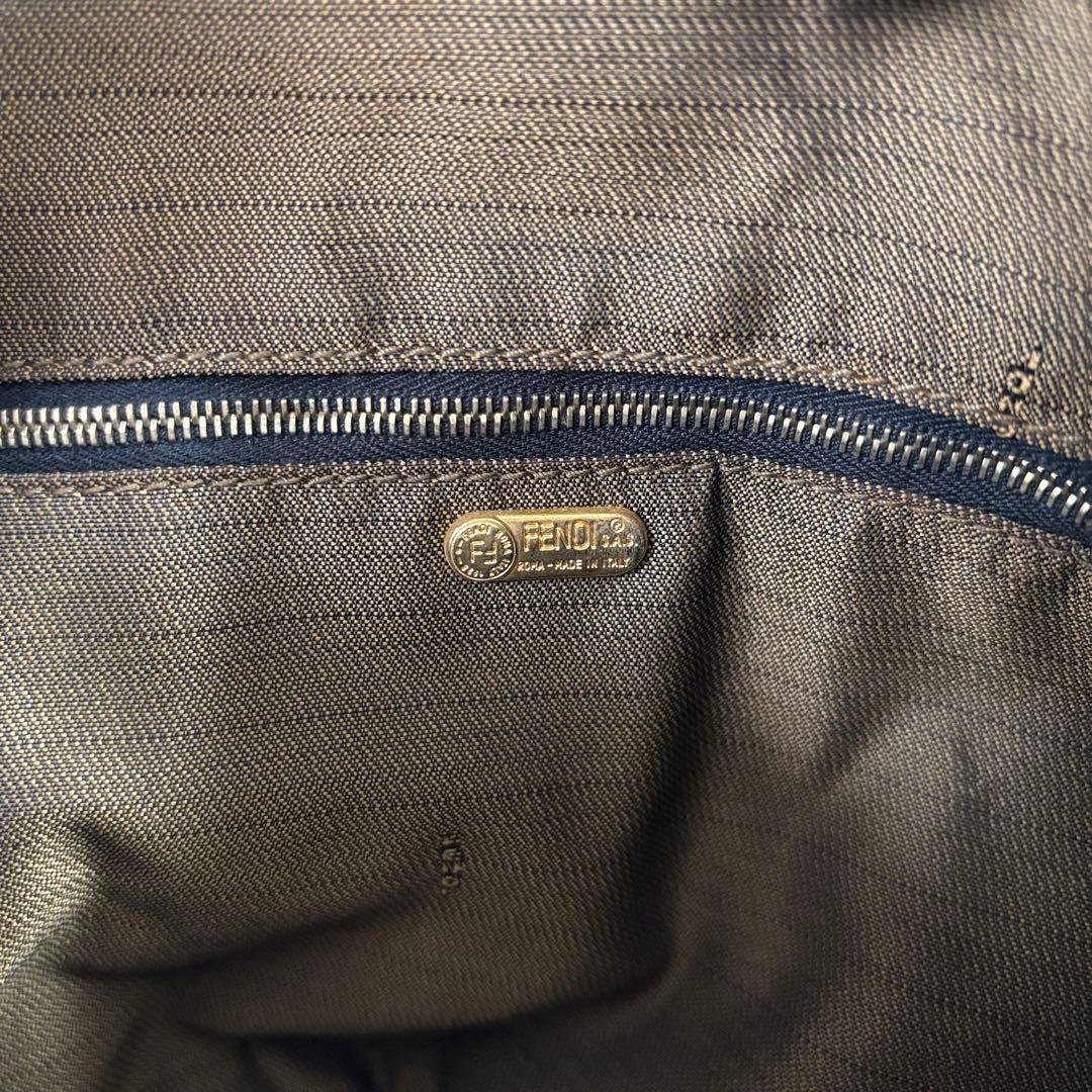 FENDI フェンディ ズッカ バニティバッグ ポーチ ブラウン