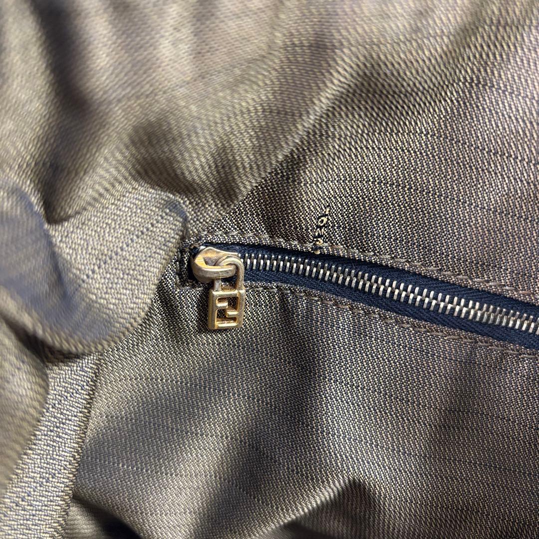 FENDI フェンディ ズッカ バニティバッグ ポーチ ブラウン