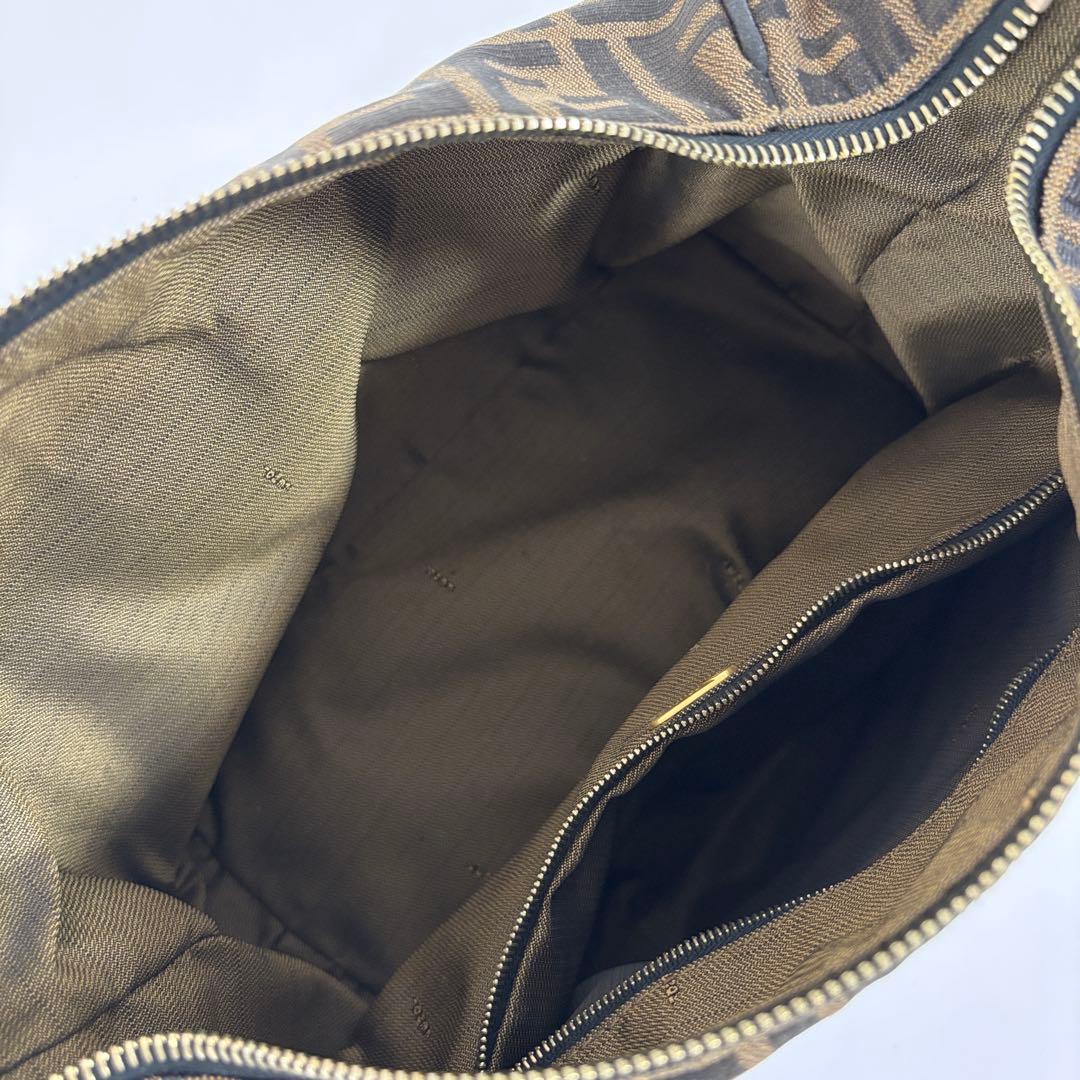 FENDI フェンディ ズッカ バニティバッグ ポーチ ブラウン