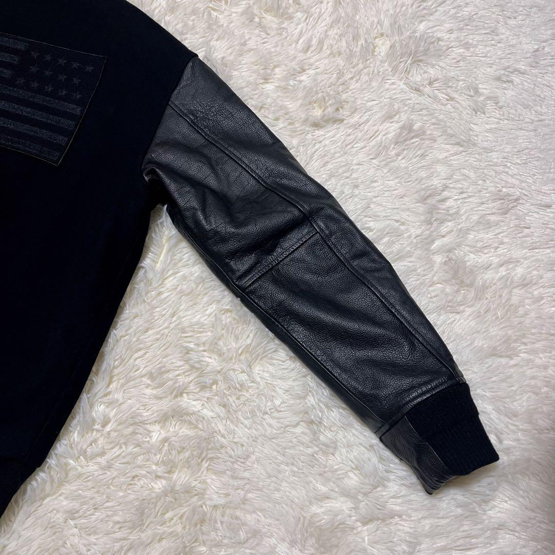 【美品】F.A.T. ボンバージャケット 星条旗　XL ブラック