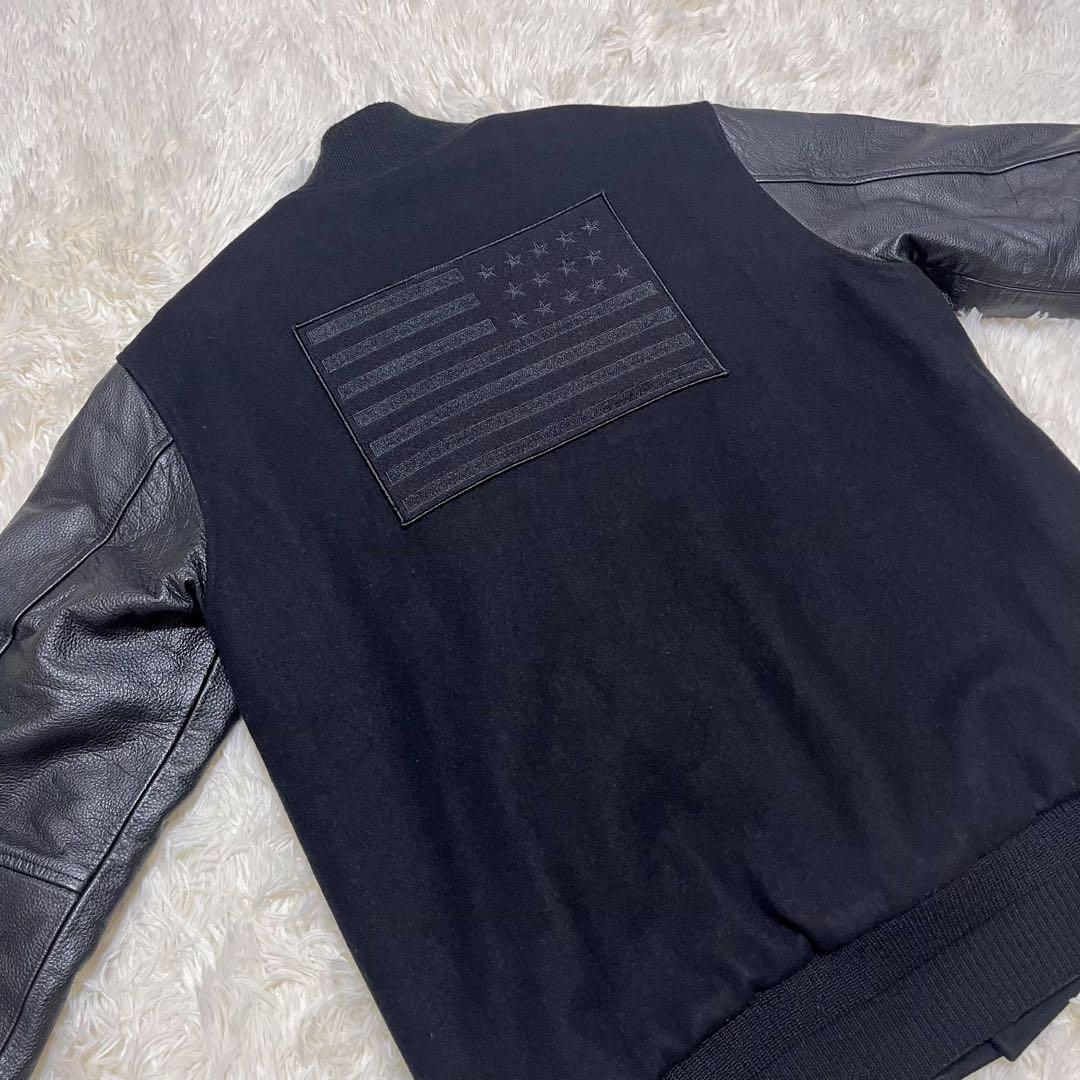 【美品】F.A.T. ボンバージャケット 星条旗　XL ブラック