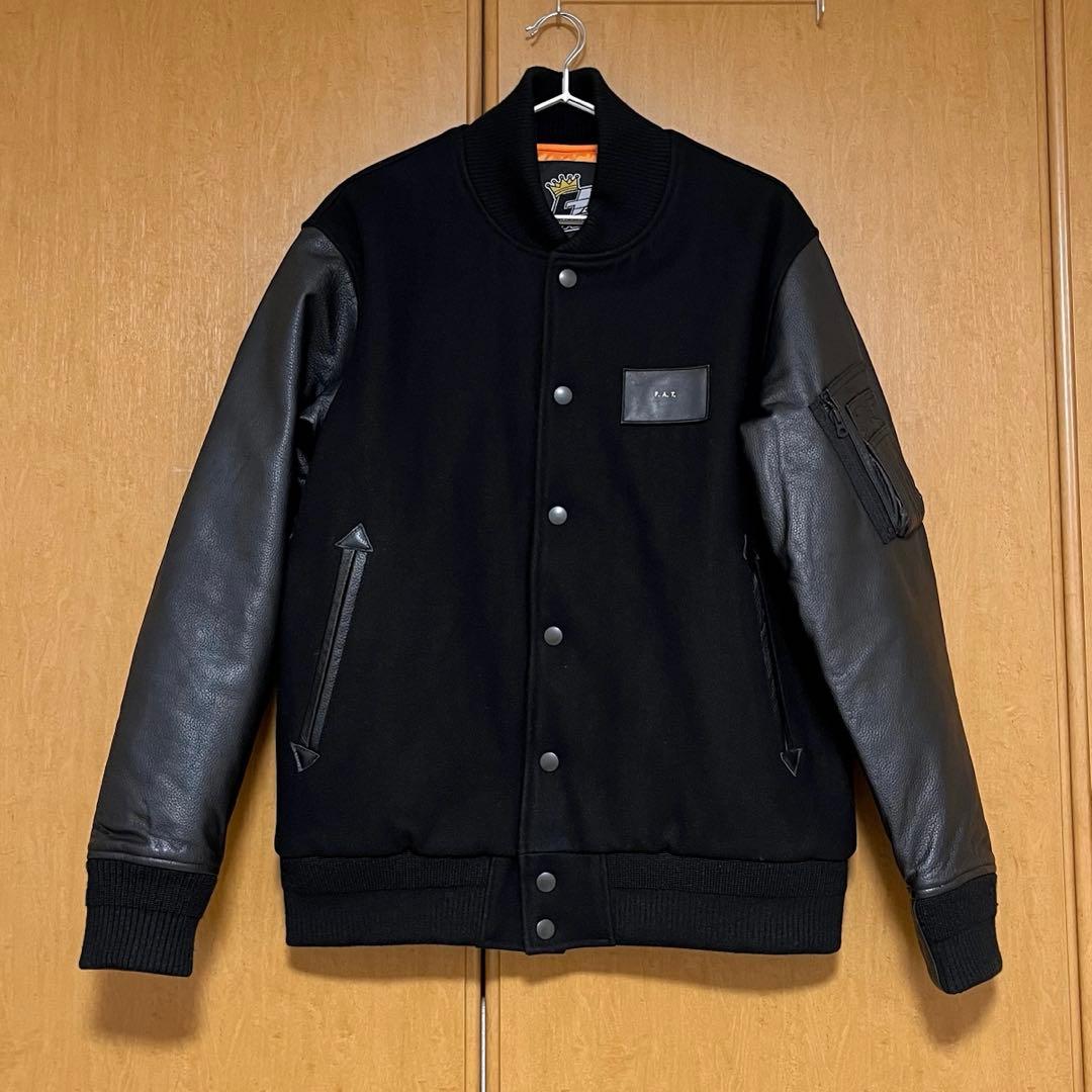 【美品】F.A.T. ボンバージャケット 星条旗　XL ブラック